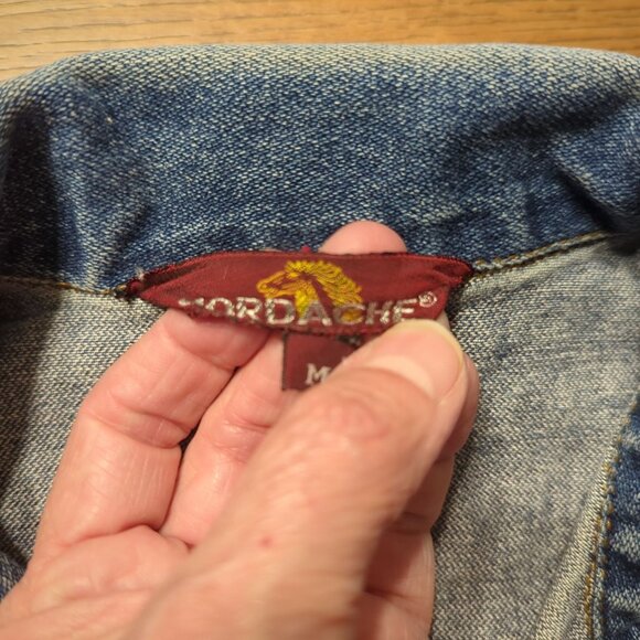 Vintage Jordache Denim Sleeveless Jacket‎ Vest Pockets Button Front 1980's - Picture 9 of 16